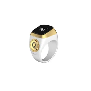 Factory Sale Muslim Iqibla Prayer Iqibla Smart Digital Tasbih Ring 5 Prayer Reminder Muslim Zikr Ring Counter With Time Tracking
