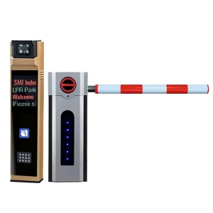 Factory Servo-controlled Brushless DC Motor Barrier Gates with Indicator Lights Suitable for Vehicles and CE Certified