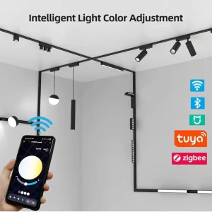 Factory Smart 2.4g Remote Control Magnetic Track Light System DC24V DC48V Adjustable Magnetic Led Lights for Home