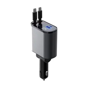 Factory Smart Watch Charger with 2 Ports USB Type C Cables 120W Fast Charging Car Adapter