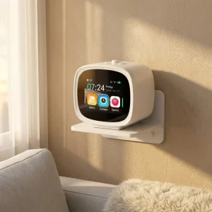 Factory Supply OEM ODM AI Smart Alarm Clock Type C Charging 3 Day Weather Kids Self Discipline Time Manager AI Voice Assistant
