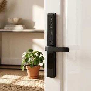 Factory Supply Smart Lock for Aluminum Door Anti Corrosion Aluminum Alloy Housing Fingerprint Password IC Card Door Lock