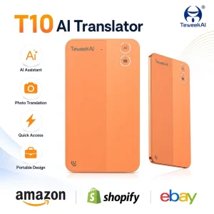 Factory T10 AI Voice Translator 3.3mm Aluminum 146 Languages Transcription ChatGPT 4.5 NFC Business Card Pocket