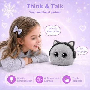 Factory Talking Robot Plush Toy AI Stuffed Animal Kids Smart Interactive Toy OEM ODM Screen-Free Joy For All Chatbot Companion