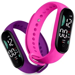 Factory Touch Screen Led Band Watch Electronic Waterproof Bracelet Men Kids Digital Watch Led Watch