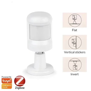 Factory Tuya Smart Zigbee Infrared Detector Wide Angle Sensor Smart Human Body PIR WiFi App Control Sensor