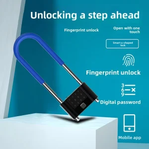 Factory direct U shaped Multi function for Smart Lock for Glass Doors Dual door Anti theft Fingerprint Lock Hydraulic