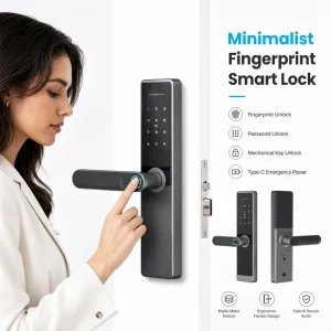 Factory for EY 628 Smart Electronic Lock with Fingerprint Unlock Wi Fi Aluminum Alloy Wood Door Compatible
