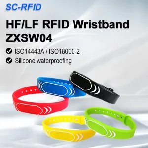 Factory in Stock 125KHZ Wristband TK4100 Silicone Wristband Rfid Nfc Bracelet Swimming Pool Wristband Gym Access Control System