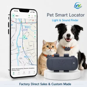 Factory4G LTE GSM Pet GPSTracker Collar Smart Locator IP67 Waterproof Sound Finder for Cats & Dogs Real Time Tracking Anti Shock