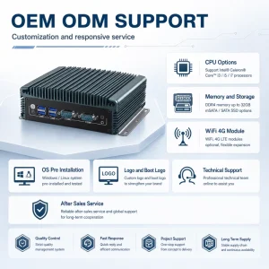 Fanless Embedded Intel Core I3 I5 I7 5th 6th 7th 8th Gen Dual LAN HD VGA 2COM WiFi 4G MSATA SATA Rugged IoT Industrial Computer