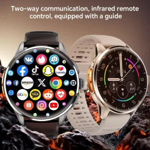 Fashion Android Smart Watch Silica Gel IP67 4G 5G Global Net HD AMOLED Screen Download APP Health Sport Fast Charging