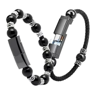 Fashion Design Bracelet Beads Cable 5A Fast Charging Data Cable for Mobile Phone & Power Bank