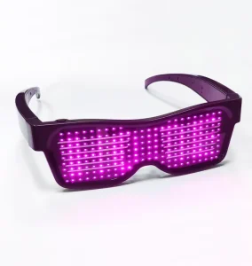 Fashion Led Eye Glasses Neon Glow Led Glasses Rechargeable Smart Wireless Luminous Glasses