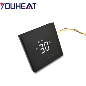 Fashionable Design Intelligent Touch Screen Adjustable Temperature Control Smart Thermostat for Floor Heating