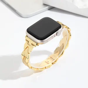 Fast Delivery Ladies Elegant Rhombus Square Slim Smart Watch Bracelet Breathable Custom OEM Straps for Girls Fashionable for App