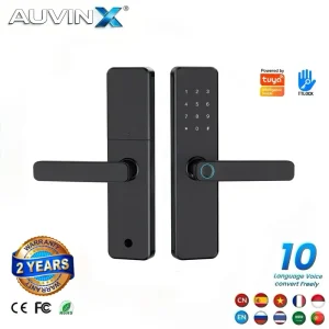 Fechadura Cerradura Inteligente Smart Door Lock With APP Digital Fingerprint Password For Wooden Apartment