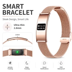 Female Smart Bracelet Physiological Cycle Health Monitor Outdoor Fitness Tracker Display Smart Watch Sleep Tracker Waterproof
