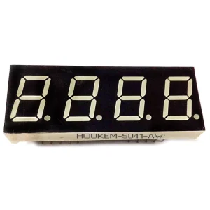Fierce Competition Low Power Consumption 0.5 Inch 4 Digits 7 Segment LED Display 5041-AB Indoor Use Blue
