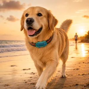 Find Pet Historical Data Review LED Flashlight High Precision Tracking Custom Dog GPS Collar Factory Price