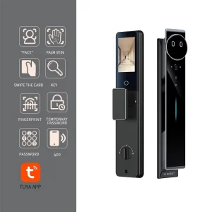 Fingerprint Cabinet Face Kaadas Tenon Smart Lock Cylinder for Biometrics Fully Password Screen Smart Lock Cylinder