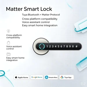 Fingerprint Door Lock APP Door Handle Lock