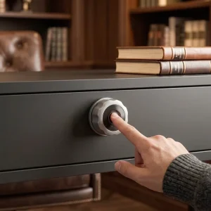 Fingerprint Glass Door Cabinet Lock Cloud for Aluminium Alloy Storage File Closets Lockers