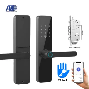 Fingerprint Password TUYA WiFi Hotel & Guesthouse Indoor Smart Lock with Handle Cerradura Inteligente