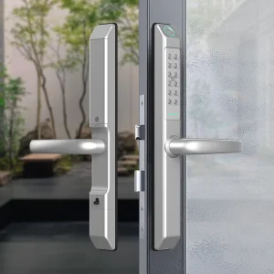 Fingerprint RFID Card Password Keyless Entry Deadbolt Aluminum Alloy IP65 Waterproof BLE WiFi APP Smart Door Lock