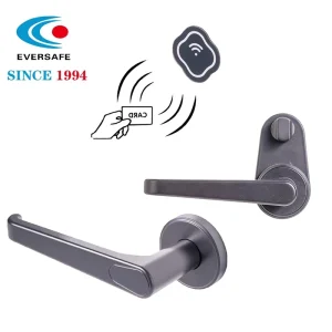 Five Bolt Latch Zinc Alloy Hotel Door Lock System Contactless Smart Card Access with Free Software for Motel CE