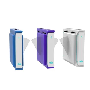 Flap Barrier Gate Access Control Stainless Steel Automatic Bidirectional for Convention Center Theater University Campus Library