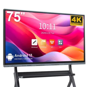 Flat Panel Display 55 65 75 85 86 Inch Electronic Interactive Whiteboard Touch Screen Smart Board for School Education