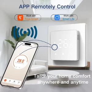 Floor Heating Systems Wifi Smart Thermostat for Mall Hotel Room Thermostat with Open Window Detection RoHS CQC Thermostat