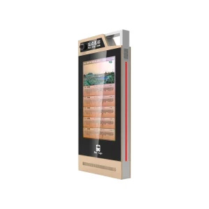 Floor Stand 55 Inches Lcd Display Capacitive Touch Screen Outdoor Smart Bus Stop Digital Signage with CCTV Monitors