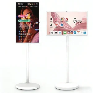 Floor Standing 27 inch IPS LCD Display Android 13 Smart Touchscreen 8GB RAM 128GB ROM Anti Glare Live Streaming Entertainment