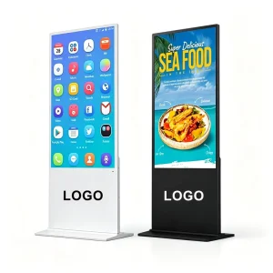 Floor Standing 4K Interactive Digital Signage Smart Touch LCD Display for Indoor Commercial Advertising