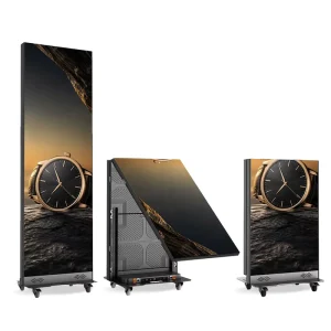 Floor Standing Foldable Led Poster Screen P2 P2.5 Advertising Indoor Outdoor LED Poster Display for Shop Mall