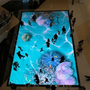 Floor Tile LED Screen 3D Colorful Interactive Video P3.91 P4.81 P6.25 Shopping Mall Exhibitions LED Stage Floor Panel Display