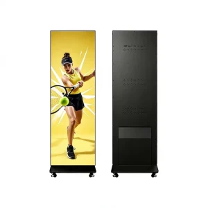 Foldable LED Poster Display P2.5 HDR10 IP65 Waterproof 1000cd Brightness Adobe RGB 98% Outdoor Indoor Portable Smart Ad Wall