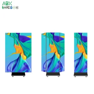 Foldable Led Screen Display P2.5 P2 P1.53 P1.25 GOB Folding Indoor Double Sided Three Led Tri Fold Poster