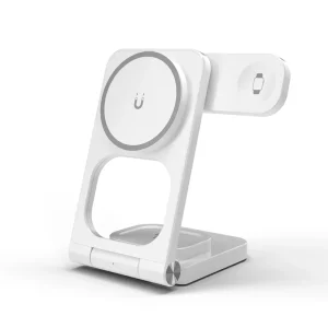 Foldable Magnetic Wireless Charger 3-in-1 Dock Station PD 3.0 QC3.0 OTP Box For Fast Charging 16/15/14/13/12 Pro Max