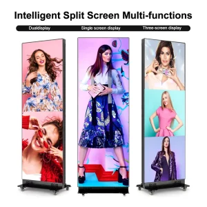 Foldable Standing Led Screen Adjustable Angle Las Vegas Warehouse for Mall Promotion Self Service Business Display