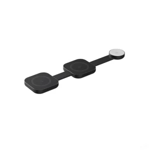 Foldable Wireless Charger 3 in 1 Magnetic Travel Wireless Charging Station for Multiple Devices Wireless Charger Pad