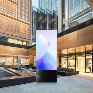 For 43” Portable LED Advertising Screen Foldable Digital Retail Graphics Battery Power IP65 for Elevator Shopping Mall