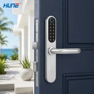 For Encrypted Offline Smart Lock Memory Card IP65 Waterproof Tuya App Control for Steel Door Privacy Focused Household Use