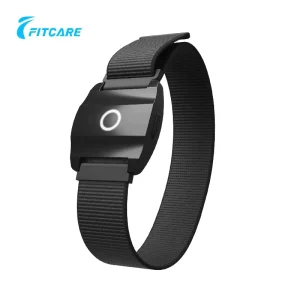 For HW851 LED Luminous Night Running Armband USB Charging Fitness Bracelet Heart Rate Monitoring Outdoor Sports Reflective