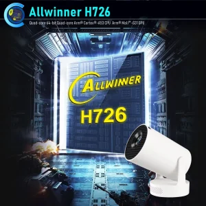 For HY300 Pro+ Android 14 Built-in Pocket Portable LCD LED Projector 720P 8K Supported WiFi6 Outdoor Movie Home Cinema Pico