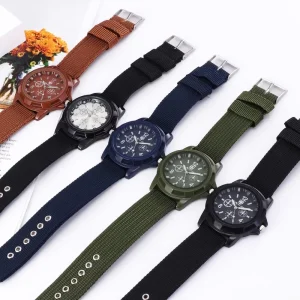 For Men Women Fashion Alloy Case Glass Dial Sports Smart Watch Outdoor Luminous Quartz Eco-Friendly