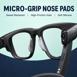 For Meta Smart Glasses Gen 1 Gen 2 Silicone Accessories Micro Grip Clear Nose Pads Sweat Resistant OEM Anti Slip