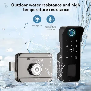 For NT01 Smart Lock for Fingerprint Password IC Card App Unlocking for Aluminum/Steel/Wood Doors Cloud Data